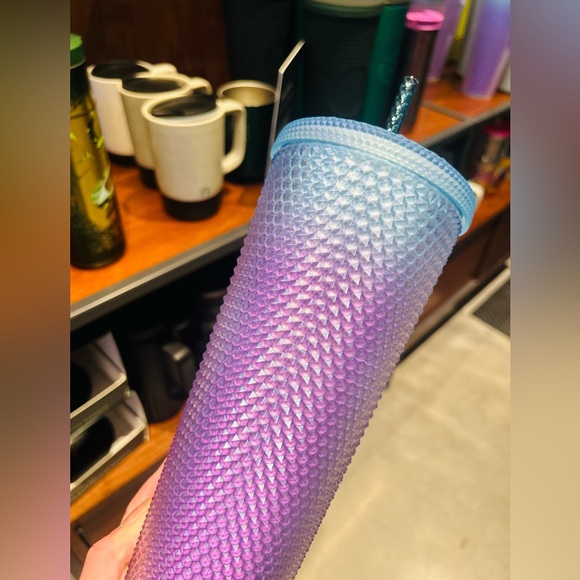 Starbucks Purple Soft Touch Studded Cup Ombre Bling Tumbler 24oz Venti New 2024 - Picture 12 of 15